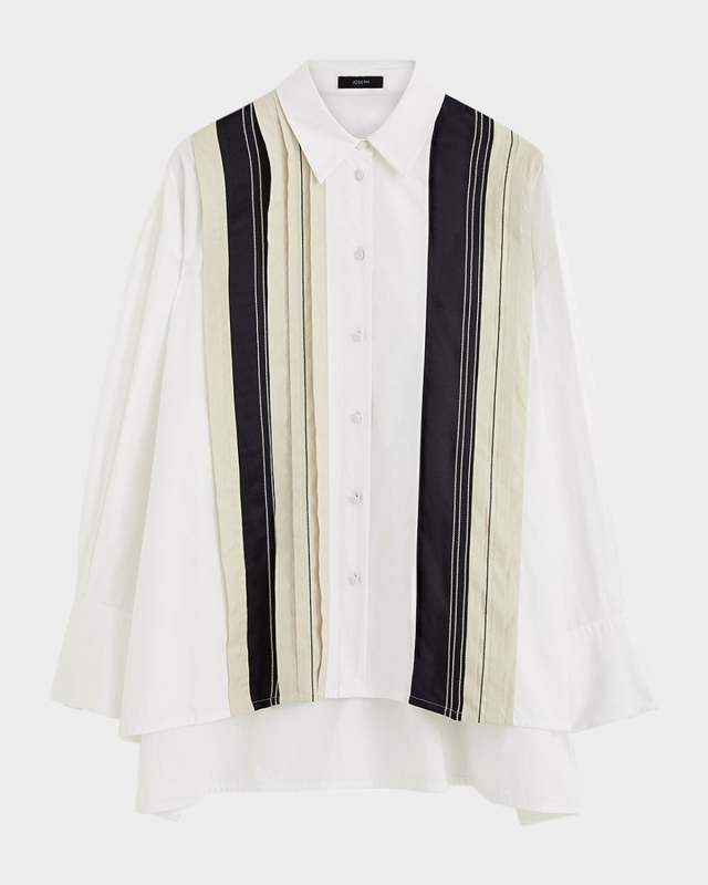 Bacar Striped Cotton Poplin Blouse